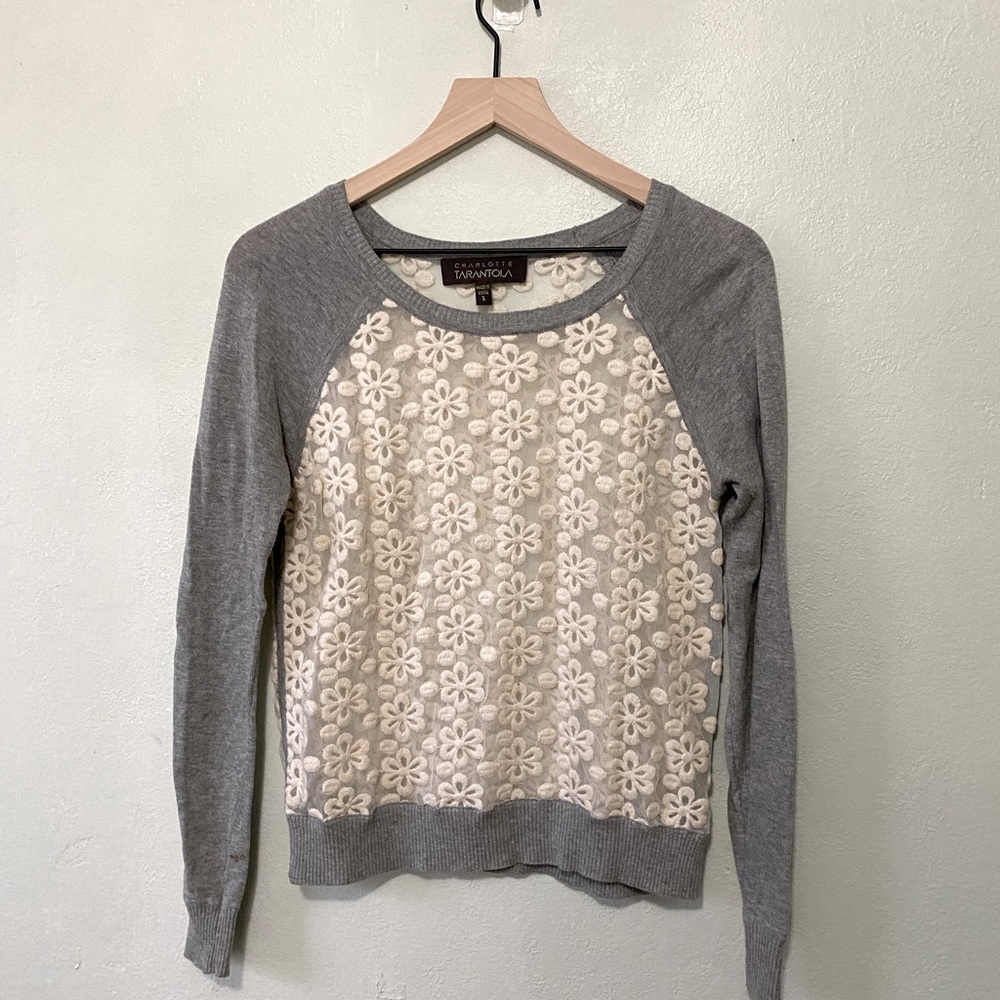 Sheer lace Sweater
